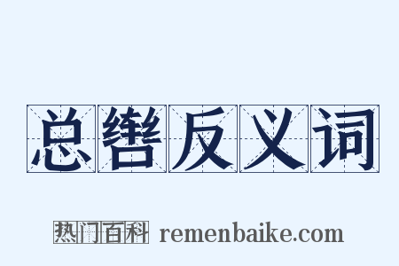 总辔反义词是什么意思的图片